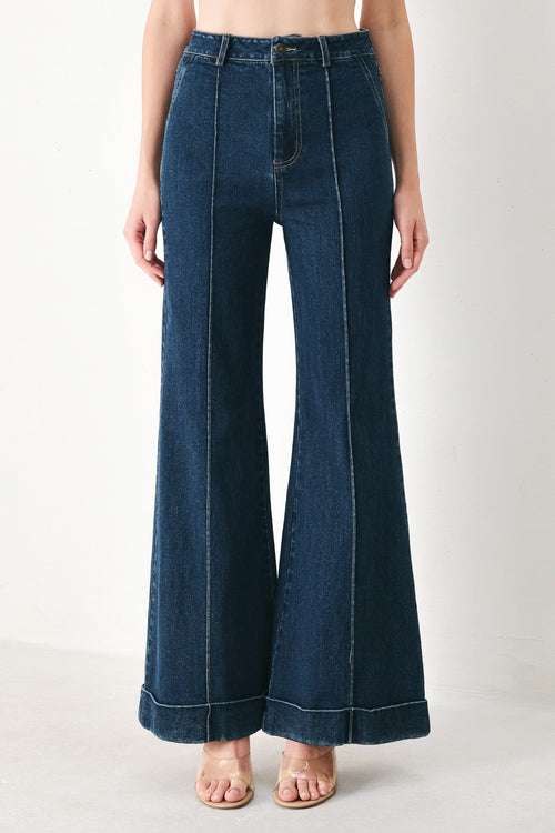 SKYLINE FLARE DENIM PANTS