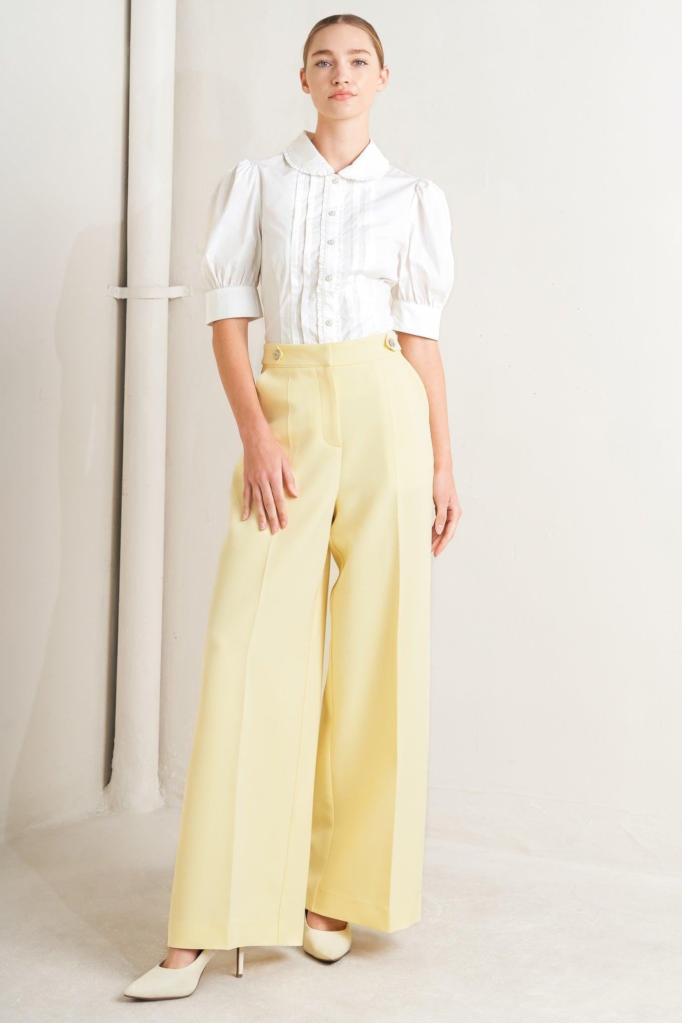 REFINED ROMANCE WOVEN TOP