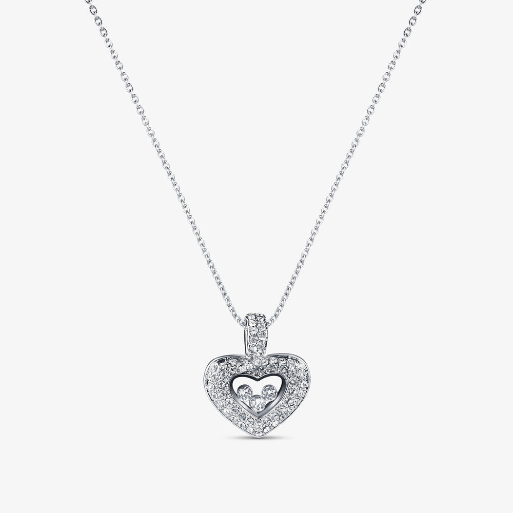 Tryndi Floating Heart Necklace