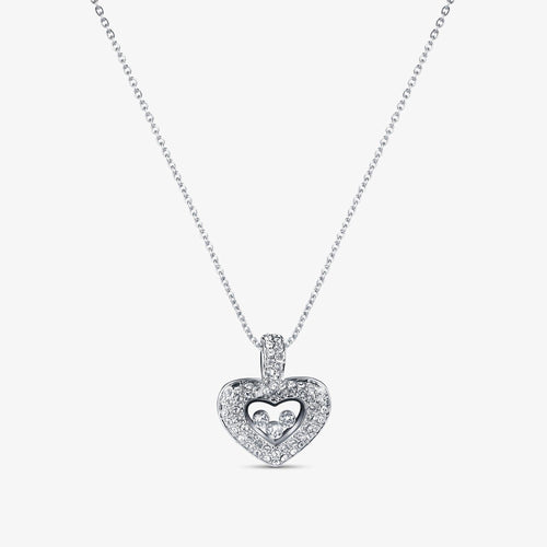 Tryndi Floating Heart Necklace