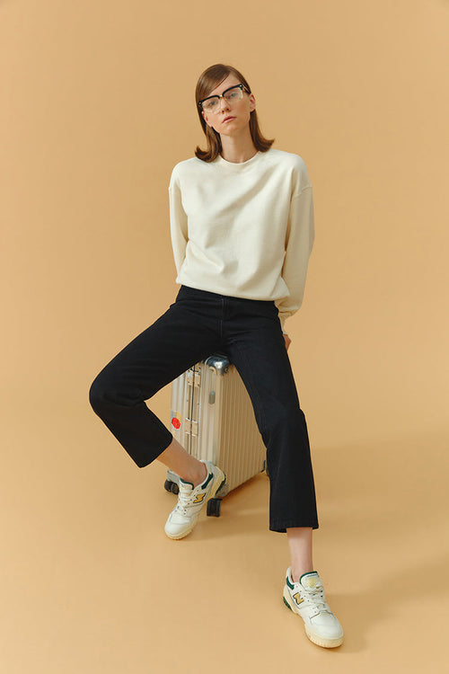 Chelsea High Rise Straight Crop Jeans HJ005