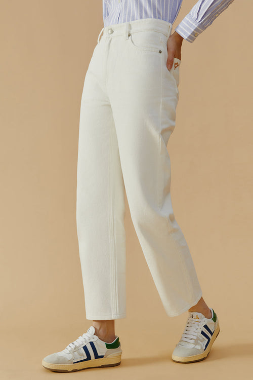 Manhattan High Rise Straight Ankle Jeans HJ160