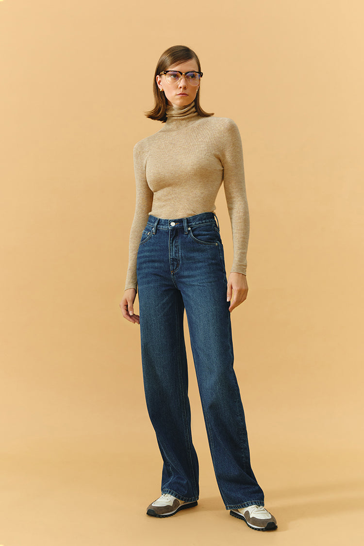 Hey Joanie Women's Coney Island Whitefish High Rise Wide Jeans HJ007