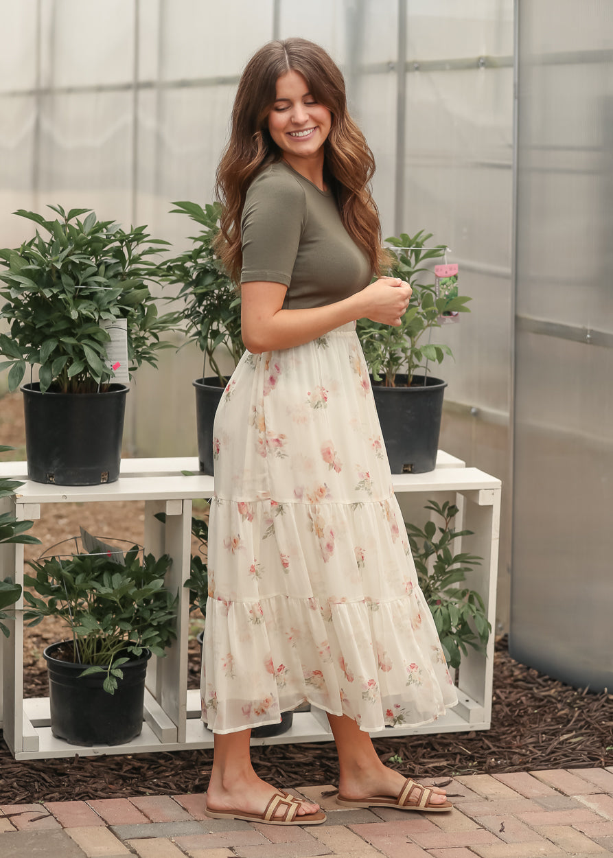 Helena Tiered Maxi Skirt