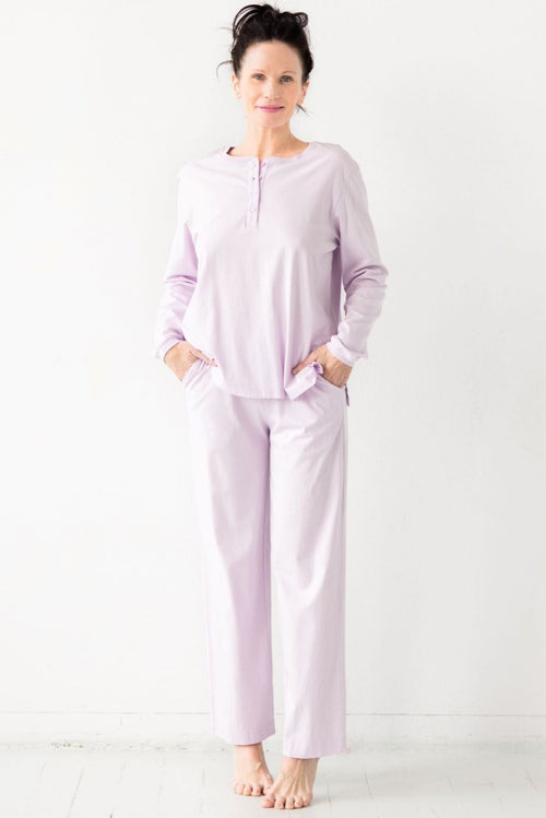 Straight Leg Pants in Pima Cotton