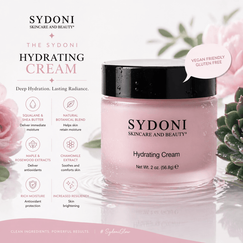 SYDONI HYDRATING CREAM with Botanical Humectants & Shea Butter Net Wt. 2oz. (56.8g)