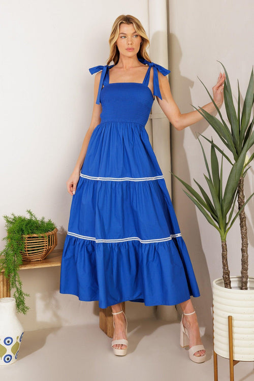 BETTER THAN EVER POPLIN MIDI DRESS