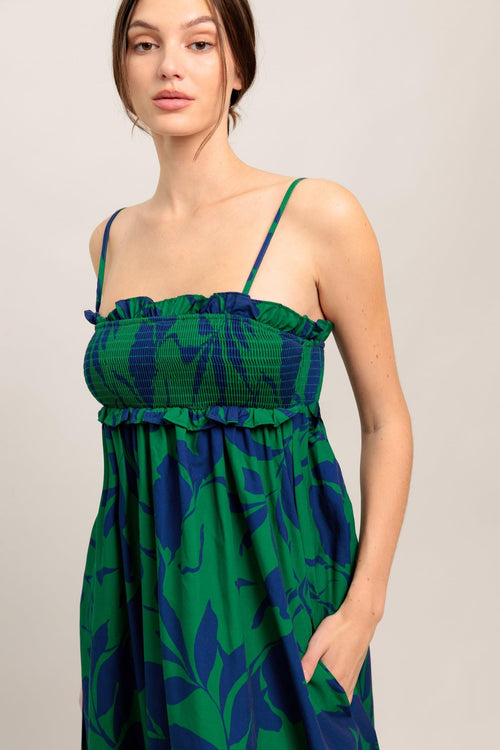 GARDEN PATH WOVEN MAXI DRESS