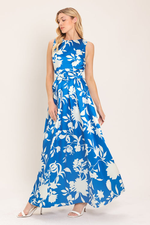 SAPPHIRE FANTASY LIME WOVEN MAXI DRESS