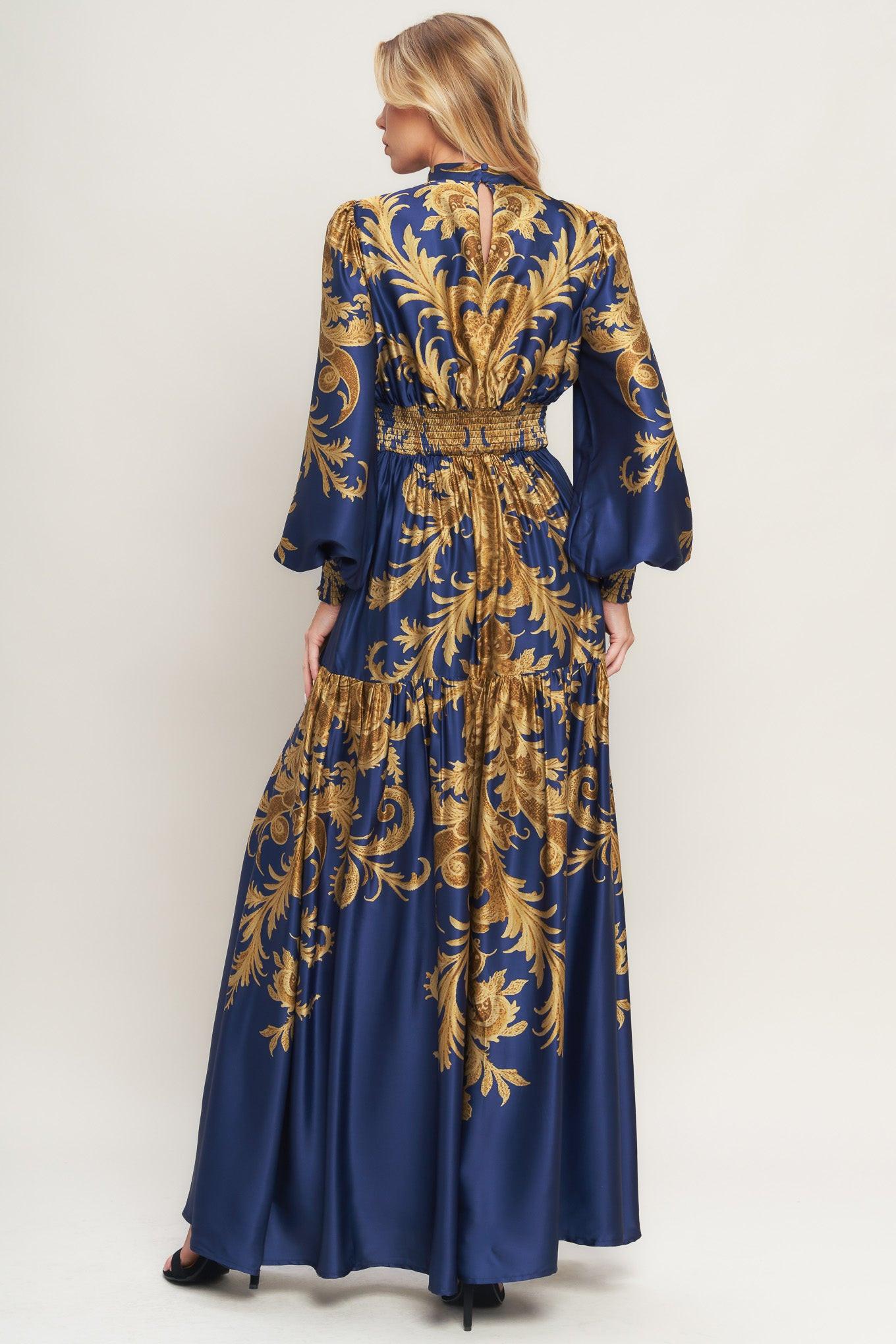 PALACE WALTZ WOVEN MAXI DRESS