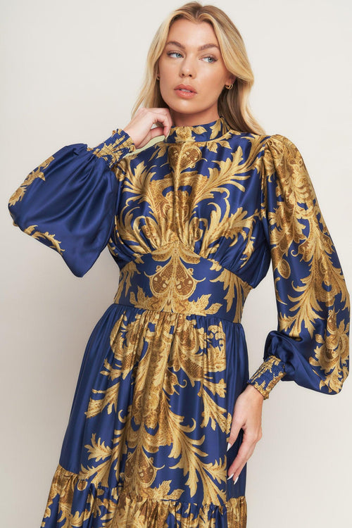 PALACE WALTZ WOVEN MAXI DRESS