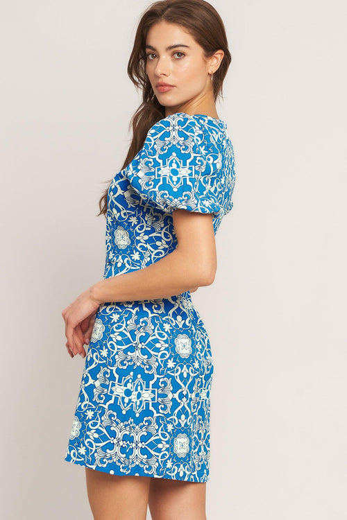 CITY VIBE WOVEN MINI DRESS