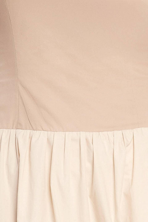 SPRING HARMONY COLOR BLOCKED MIDI DRESS
