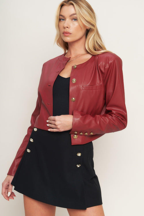 TACTICAL GRACE LEATHER JACKET
