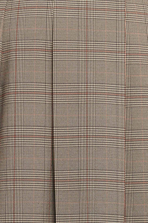 BRITISH TRACE WOVEN MIDI SKIRT