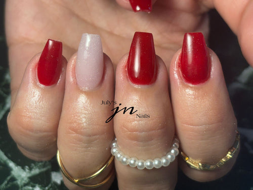 ALLURE NAIL 2oz. Red Dipcrylic 2 in 1 I Am Love