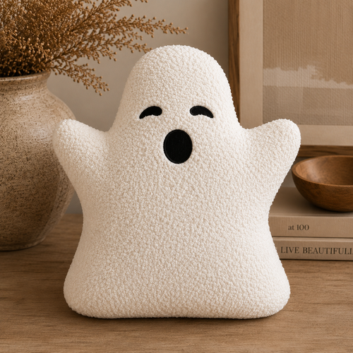Busa Designs Sherpa Ghost Pillow