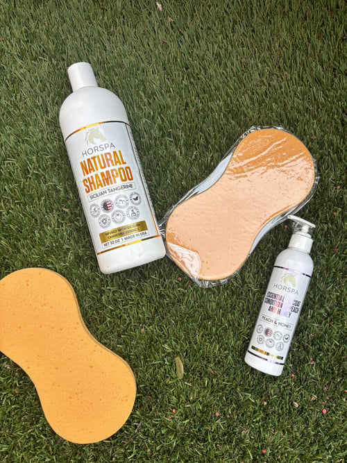 Essential Oil Coat Conditioner Peach and Honey with Sponge applicator
