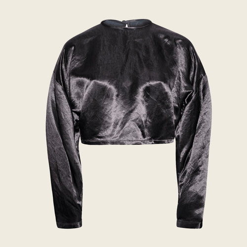 Sophie Black Crop Top