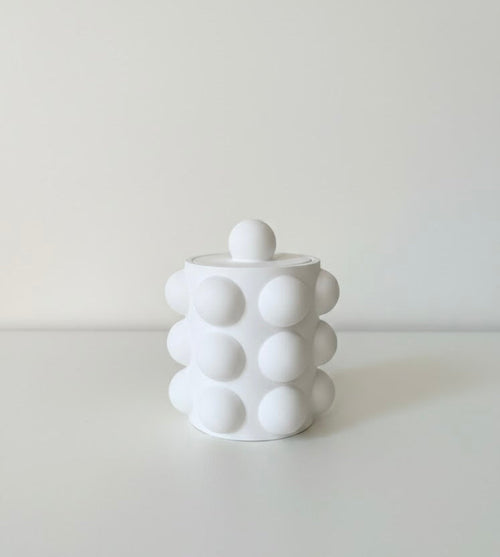 BELIEVE CANDLE Sphere Sculpted Dot Candle