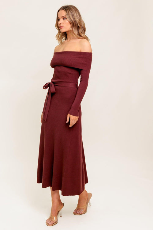 ALL A FANTASY SWEATER MIDI DRESS