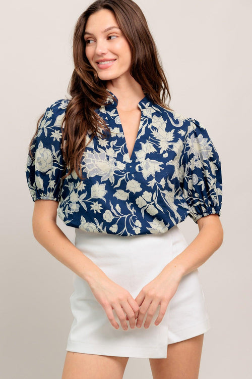 FEELING ROMANTIC WOVEN TOP