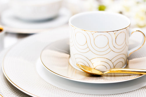 Infinity Tea Cup + Saucer (Set of 4)