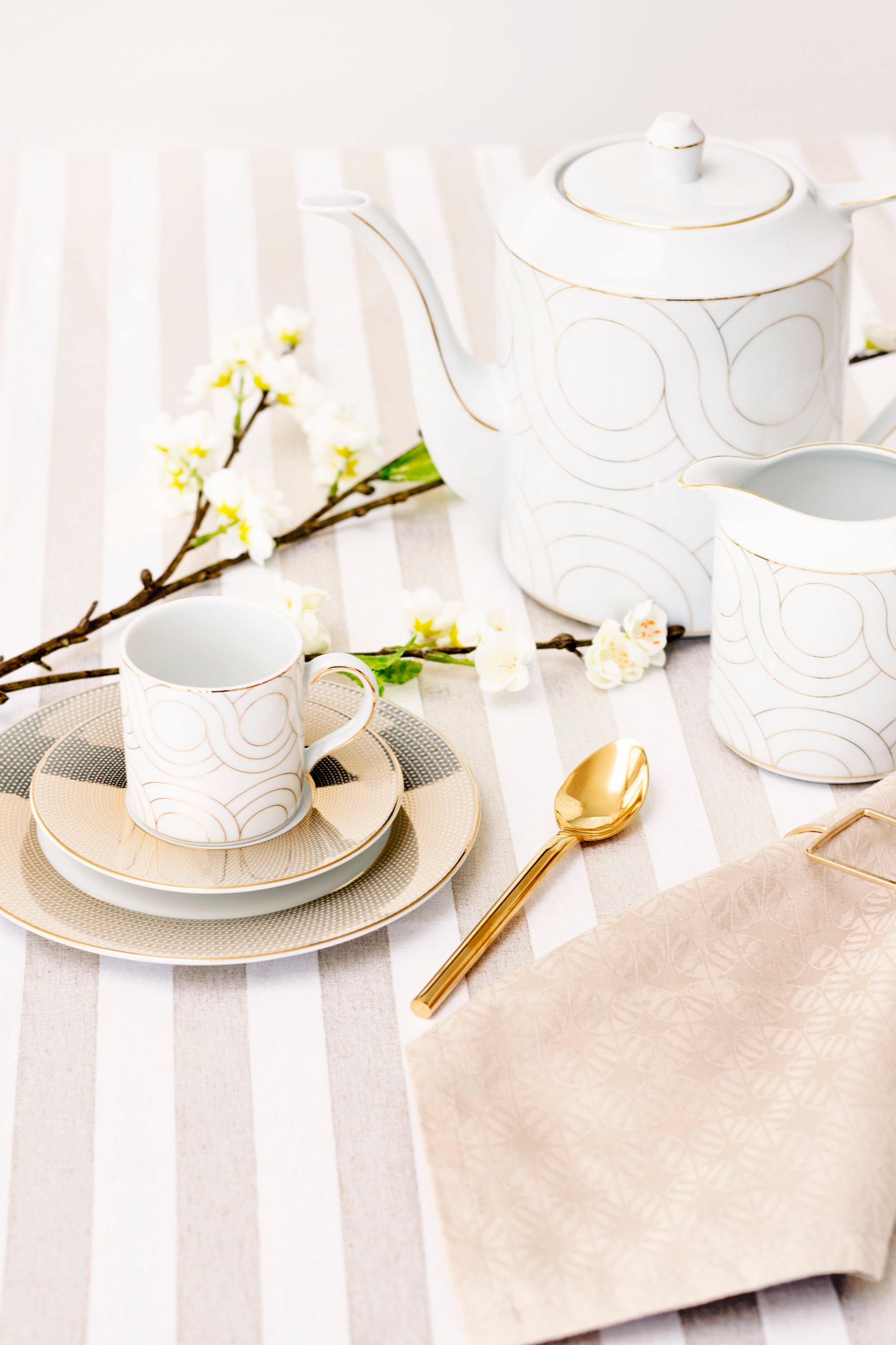 Infinity Creamer + Sugar Bowl