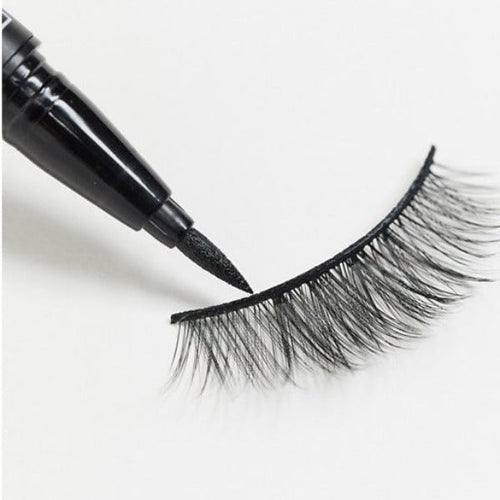 SYDONI LIQUID EYELINER & LASH GLUE IN ONE | Precision Liner + Strong Hold Net. Wt. 0.7 ml