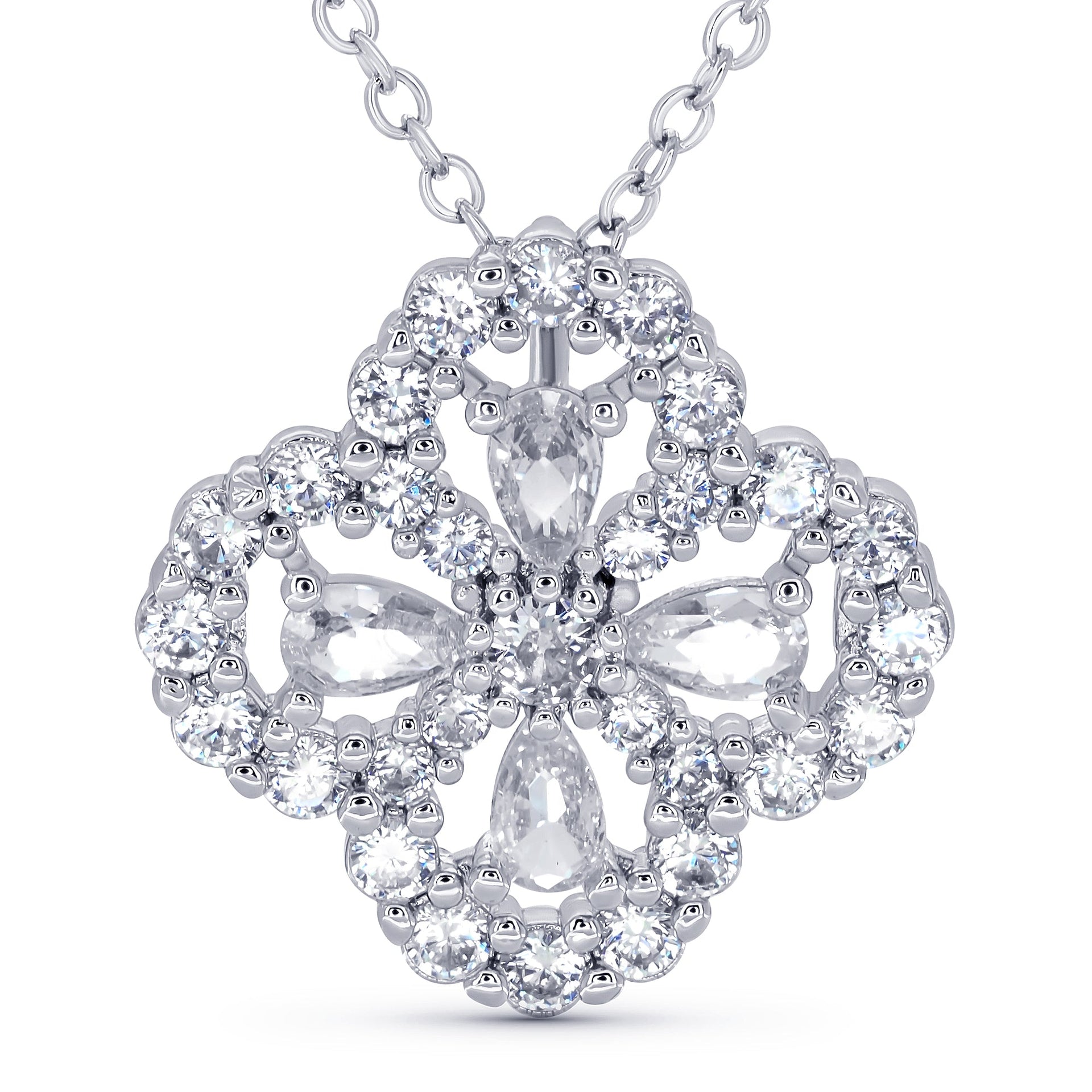 Luxe Clover Pendant Necklace
