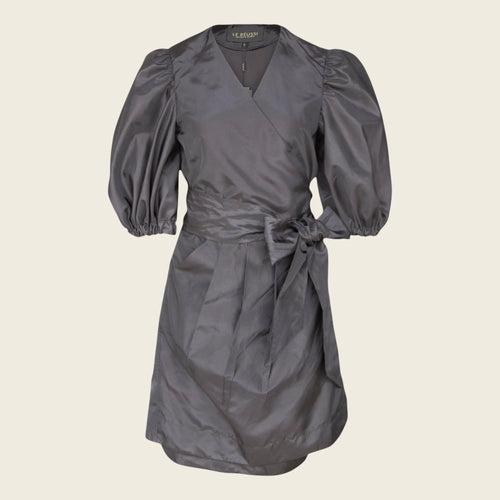 Black Lusso Wrap Dress – Elegant Women’s Wrap Dress