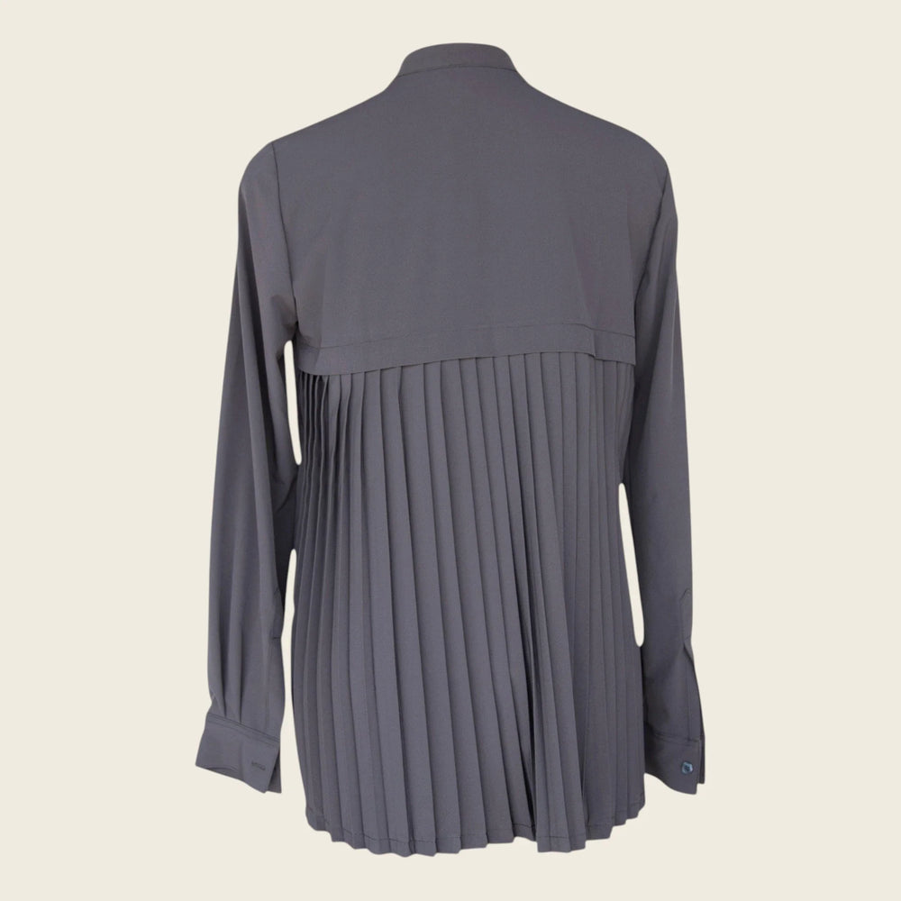 Stylish Pleated Blouse in Black – Women’s Elegant Top