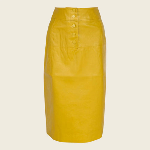 Glossy Vegan Leather Pencil Skirt – Women’s Chic Faux Leather Skirt