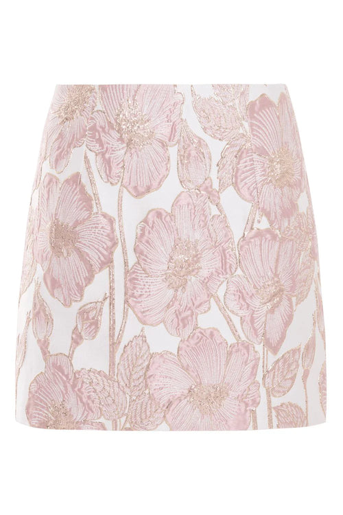 Petal Jacquard Skirt – Pink (Final Sale)