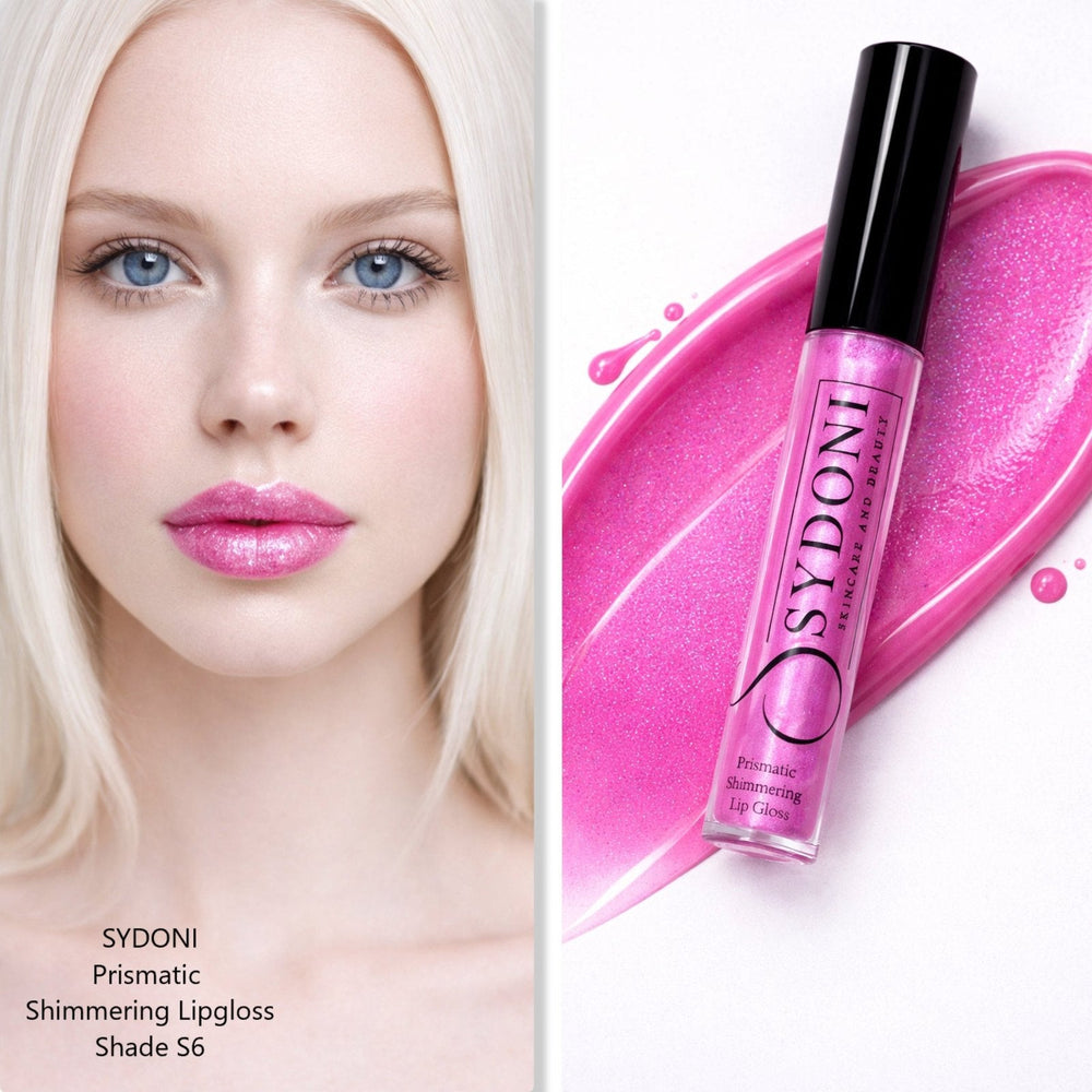 SHADE S6 PRISMATIC SHIMMERING LIPGLOSS - Bold Pink with Blue and Silver Shimmer