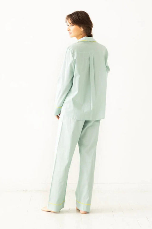 Classic Woven Cotton Pajama Set