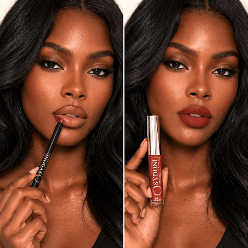SYDONI SANGRIA (Bold Red) Matte Lip Duo-Sangria Liquid Lipstick with Tamale Lip Pencil