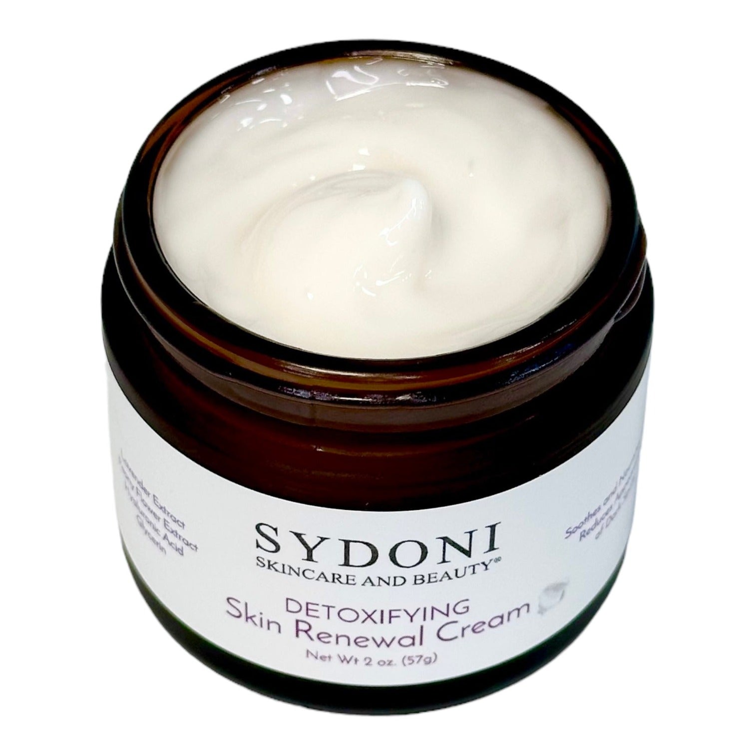 SYDONI DETOXIFYING SKIN RENEWAL CREAM with Lavender & Peony | Restore & Rebalance Net. Wt. 2oz. (57g)