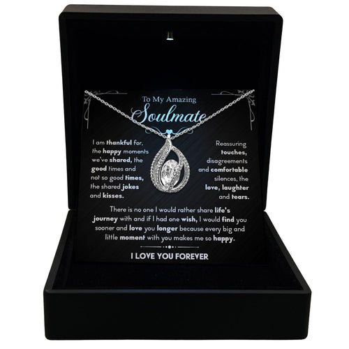 TRYNDI™ To My Amazing Soulmate Birdcage Necklace With Authentic Swarovski Crystals