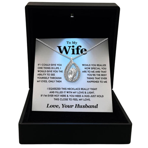 TRYNDI™ To My Wife Birdcage Necklace With Authentic Swarovski Crystals