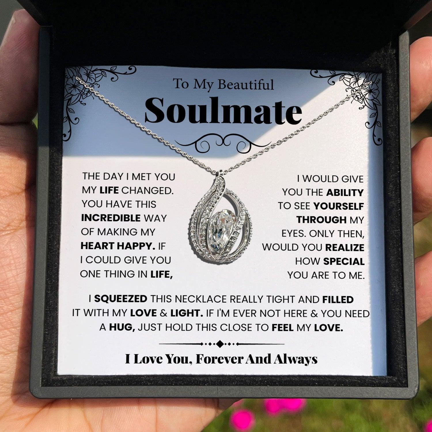 TRYNDI™ To My Beautiful Soulmate Birdcage Necklace With Authentic Swarovski Crystals