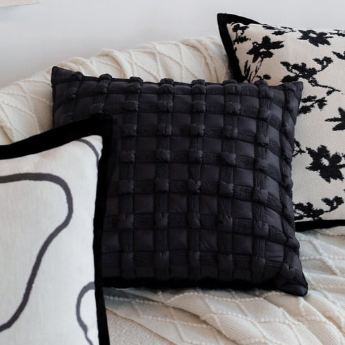 Pack of 2 18"x18" Luxurious Textured Decorative Throw Pillow Set optional of inserts