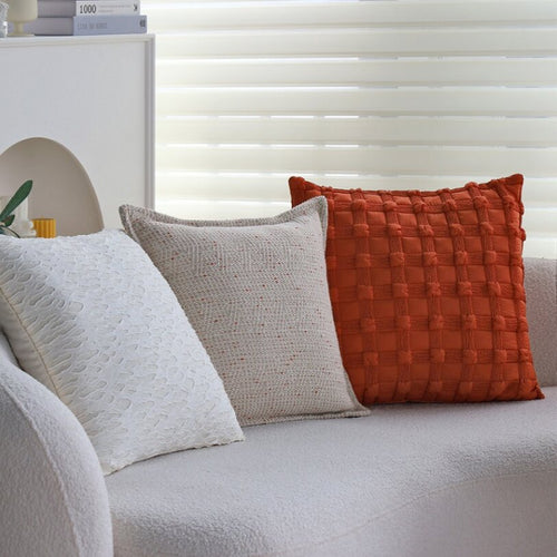 Pack of 2 18"x18" Luxurious Textured Decorative Throw Pillow Set optional of inserts