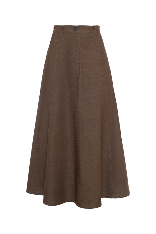 Cotton Maxi A Line Skirt