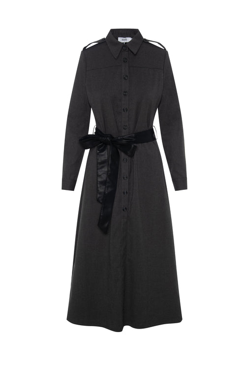 Wool Shirt Dress