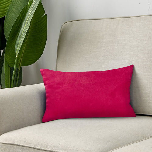 12''x20'' luxe velvet lumbar pillow | 9 colors soft & elegant solid design | modern couch, bed & chair accent | insert included