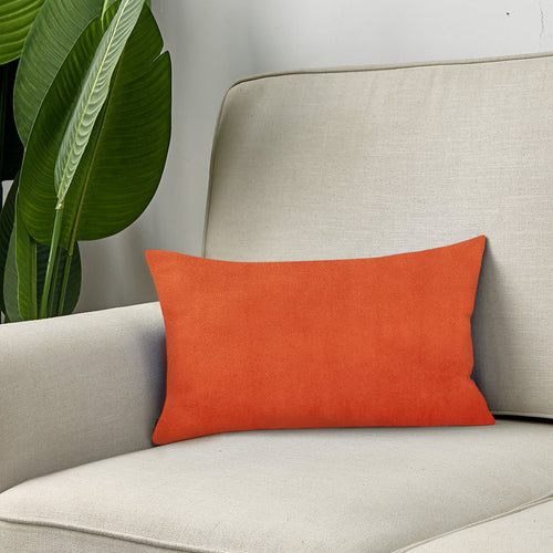 12''x20'' luxe velvet lumbar pillow | 9 colors soft & elegant solid design | modern couch, bed & chair accent | insert included