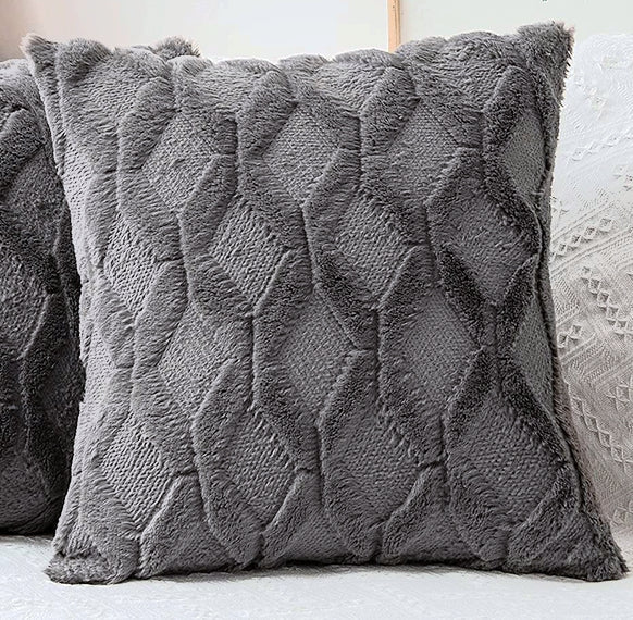 Diamond shaped Plush Throw Pillow (With Insert) size 18"x18"