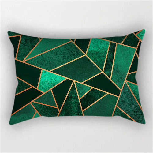 Throw Pillow Cover with 330g Insert, geometric, 12X20, Decorative Cushion – Fancy & Stacy