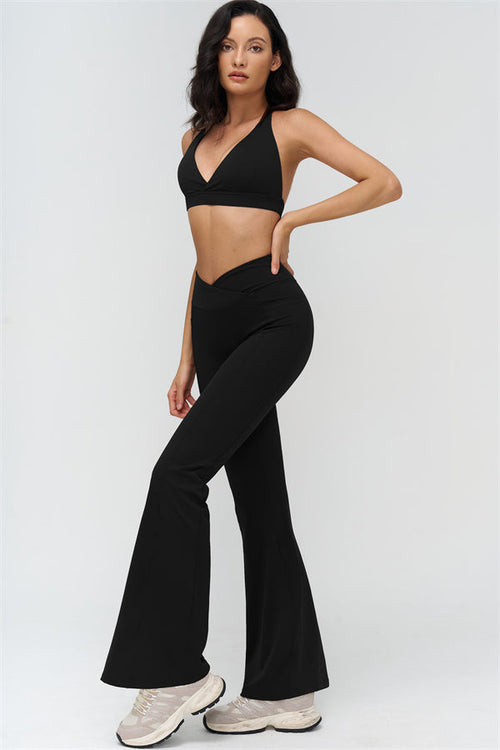 The BoldFit Sports Bra Flared Leggings 2-Piece Set